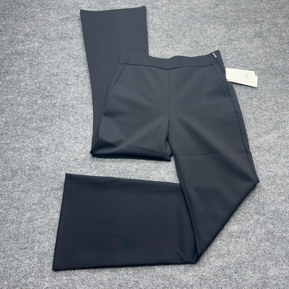 SHAN Sofia Pap-7 Flare Leg Trouser 800 Caviar Black 3D Jersey Made in Canada NWT